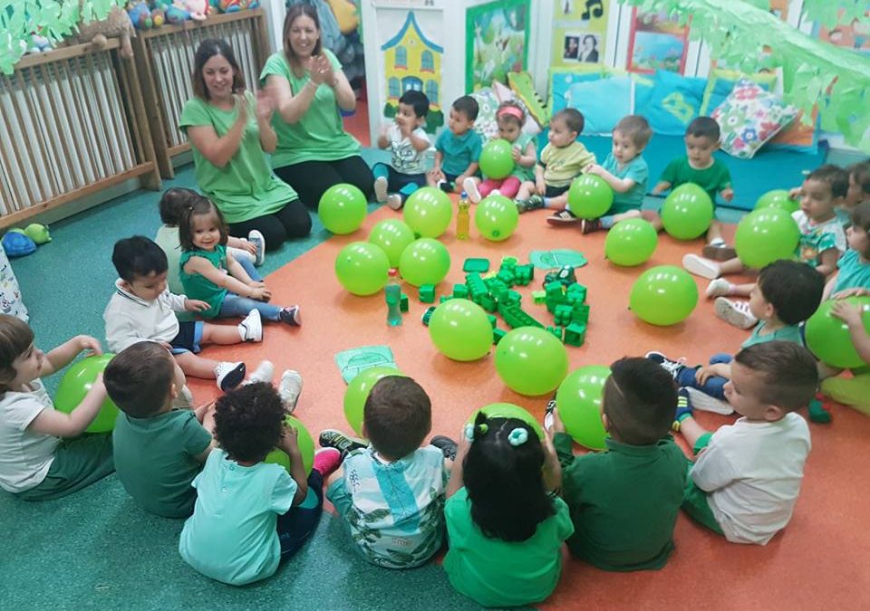 La festa del color verd a P1